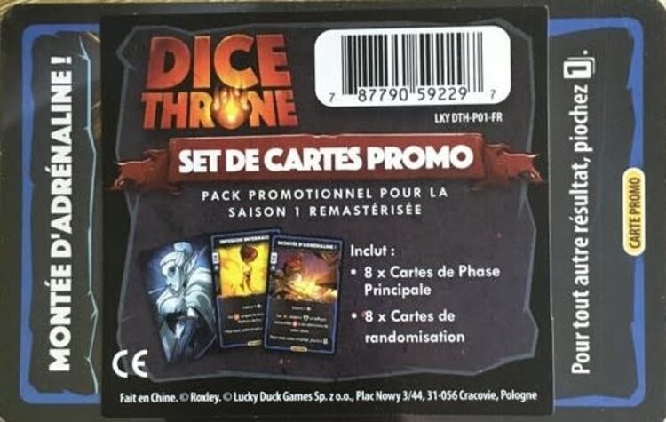 Lucky Duck Games Dice Throne: Saison 1: Promo Pack (FR)