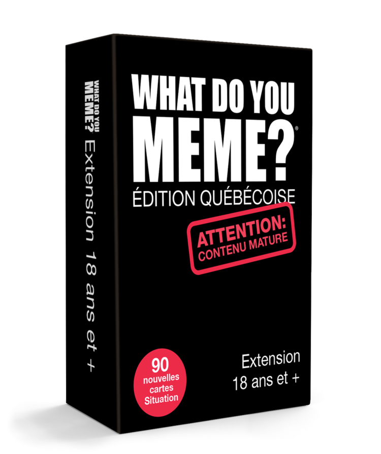 Randolph Précommande: What Do You Meme ? Édition Québécoise: Ext. 18+ (FR)