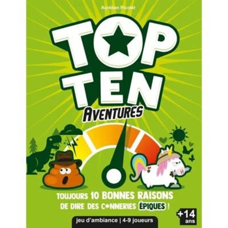 Cocktail Games Précommande: Top Ten: Aventures (FR)