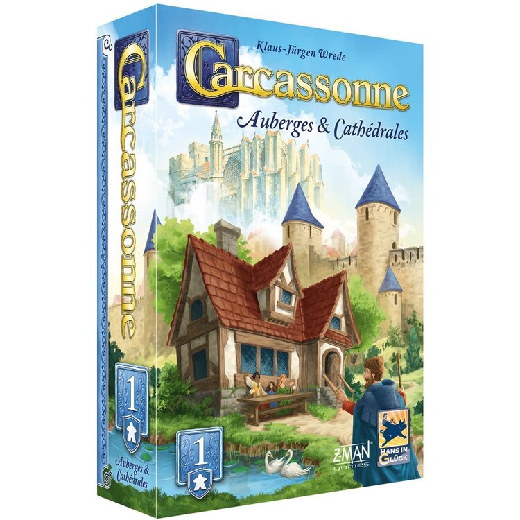 Hans im Gluck Carcassonne: Ext 1: Auberges & Cathedrales (Nouvelle Version) (FR)
