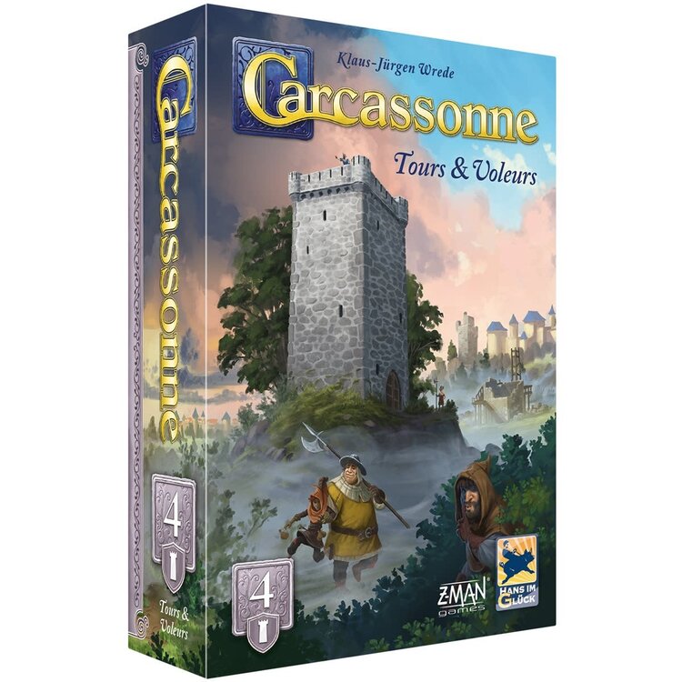Hans im Gluck Précommande: Carcassonne: Ext 4: Tours & Voleurs (Nouvelle Version) (FR)