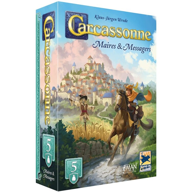 Hans im Gluck Précommande: Carcassonne: Ext 5: Maires & Messagers (Nouvelle Version) (FR)