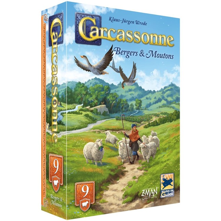 Hans im Gluck Précommande: Carcassonne: Ext 9: Bergers & Moutons (Nouvelle Version) (FR)