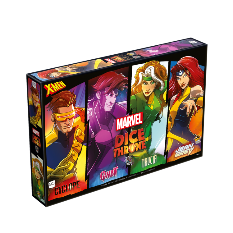 Lucky Duck Games Marvel: Dice Throne: X-Men: Cyclops VS. Gambit VS. Rogue VS. Jean Grey (FR)
