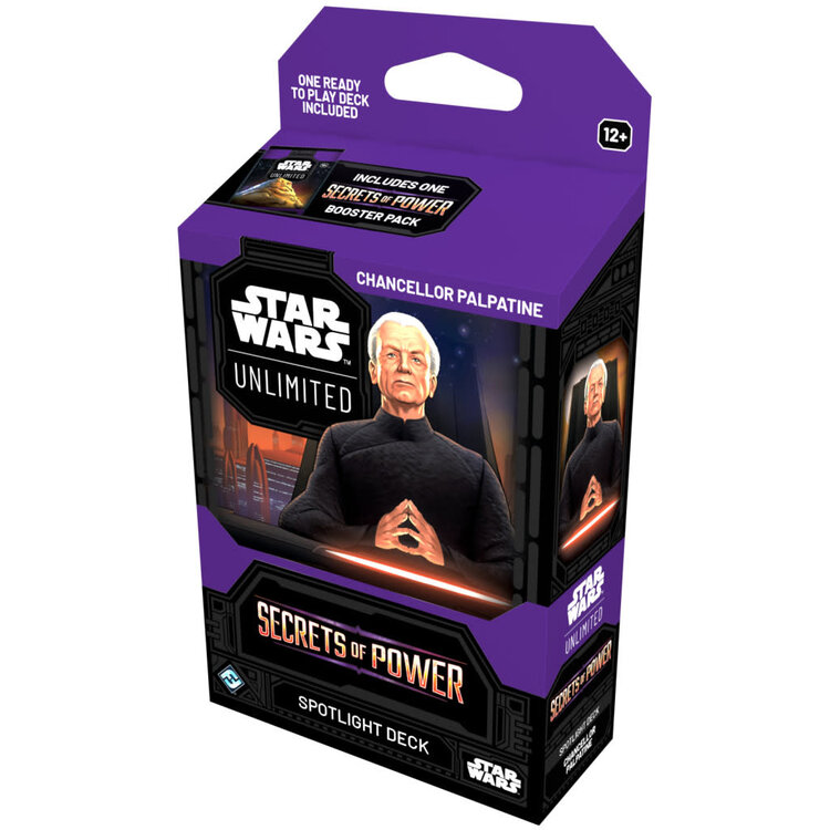 Fantasy Flight Games Star Wars: Unlimited: Secrets Of Power: Spotlight Decks: Chancellor Palpatine (EN)