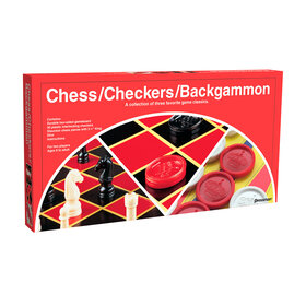 Goliath Checkers, Chess, Backgammon (Folding Board) (EN)