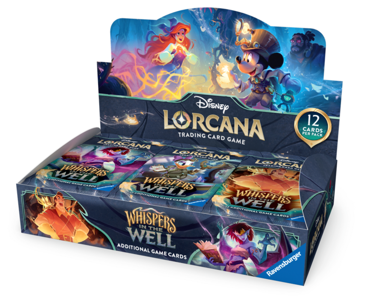 Ravensburger Disney Lorcana Set 10: Whispers In The Well: Booster Pack: Boite Complète (EN) Disponible en magasin seulement