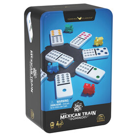 Spin Master games Dominos: Double-12 Boite Métal: Train Mexicain (ML)