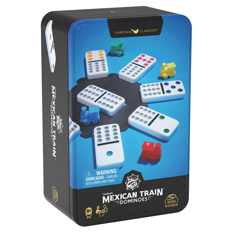 Spin Master games Dominos: Double-12 Boite Métal: Train Mexicain (ML)