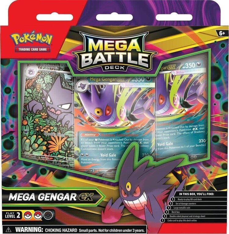 Pokemon Pokemon: Mega Battle Decks: Gengar Ex Diancie Ex (EN) Disponible seulement en magasin