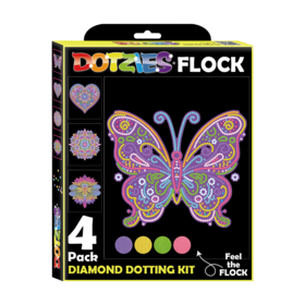 Diamond Dotz Diamond Dotz: Dotzies Flock: Neon Mandalas (ML)