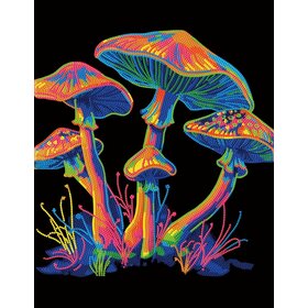 Diamond Dotz Diamond Dotz: Champignons Néon (ML)