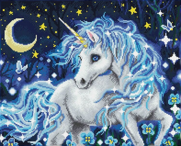 Diamond Dotz Diamond Dotz: Licorne Au Clair De Lune (ML)