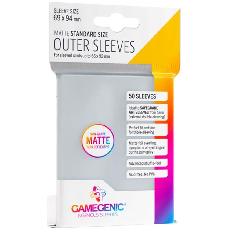 Gamegenic GGS10129ML Outer Matte «Standard Size» / 50 Sleeves Gamegenic