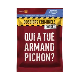 Platonia Games Précommande: Dossiers Criminels: Pocket: Qui A Tué Armand Pichon ? (FR)