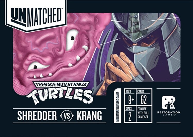 Restoration Games Unmatched: Adventures: Teenage Mutant Ninja Turtles: Shredder Vs Krang: Hero Deck (EN)
