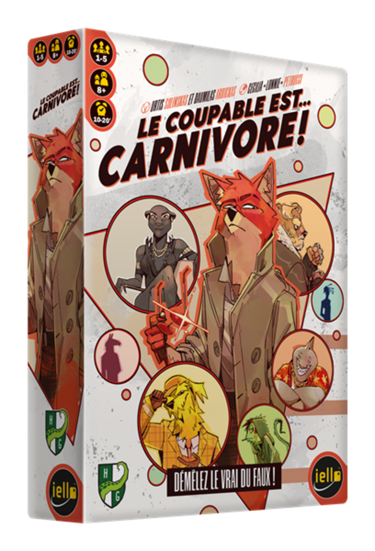 Iello Précommande: Le Coupable est... Carnivore (FR)