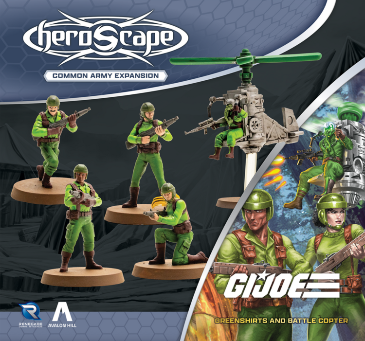 Renegade Game Studios G.I. Joe Heroscape: Greenshirts And  Battle Copter Army Expansion (EN)
