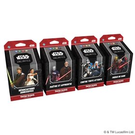Fantasy Flight Games Précommande: Star Wars Unlimited: Twin Suns: 4 Decks (FR)