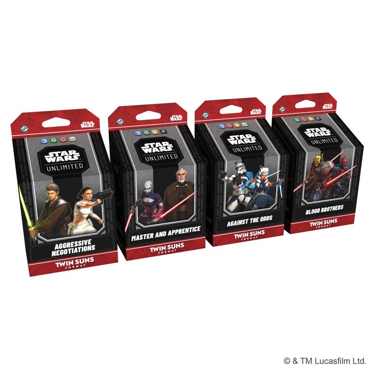 Fantasy Flight Games Précommande: Star Wars Unlimited: Twin Suns: 4 Decks (EN)