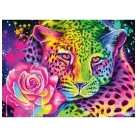 Diamond Dotz Diamond Dotz: Léopard Arc-En-Ciel Néon (ML)