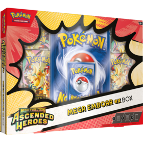 Pokemon Pokemon: ME2.5 Ascended Heroes: Mega Meganium: Emboar Ex Box (EN) Disponible en magasin seulement
