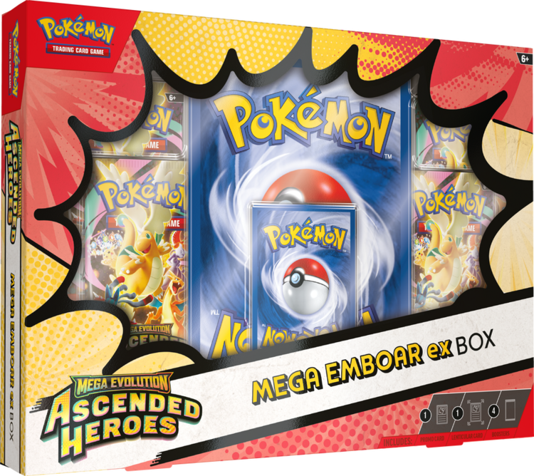 Pokemon Pokemon: ME2.5 Ascended Heroes: Mega Meganium: Emboar Ex Box (EN) Disponible en magasin seulement