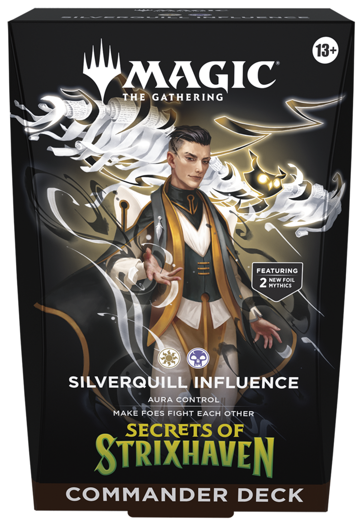 Magic Magic: Secrets Of Strixhaven: Commander: Silverquill Influence (EN) Disponible en magasin seulement