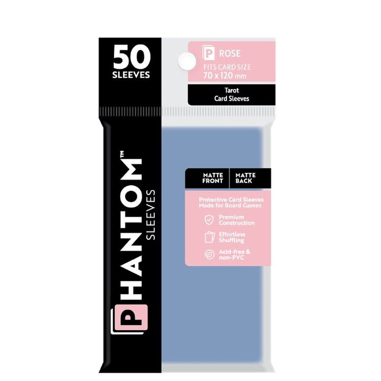 Capstone Games CSGPS3008 Phantom: Rose «Matte/Matte Tarot» 70mm x 120mm / 50 Sleeves