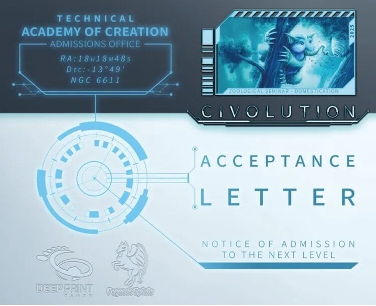 Pegasus Spiele Précommande: Civolution: Ext. Acceptance Letter (EN)