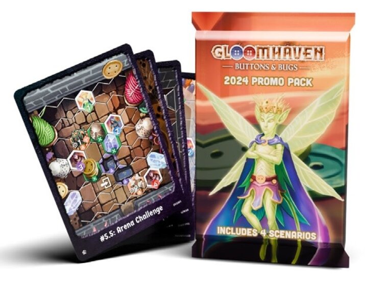 Cephalofair Games Précommande: Gloomhaven: Buttons & Bugs: Ext. 2024 Promo Pack (EN)