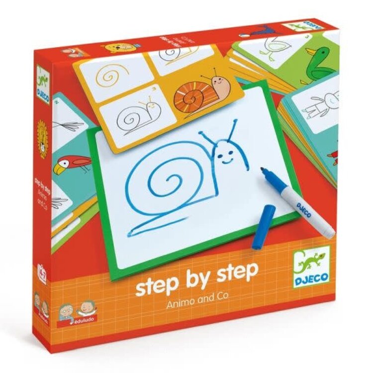 Djeco Eduludo: Step By Step: Animaux & Co (ML)