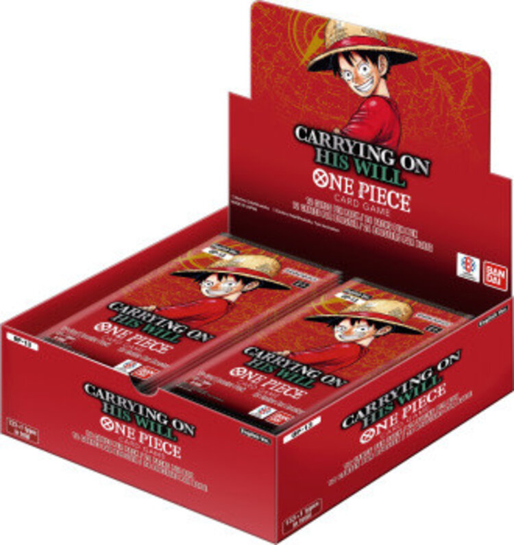 Bandai One Piece CG OP-13: Carrying On His Will: Booster: Boîte Complète (EN) Disponible en magasin seulement