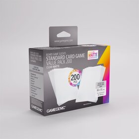Gamegenic GGS10194M Matte «Standard Card Game Value Pack» Clear / 200 Sleeves Gamegenic