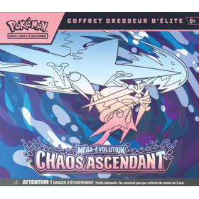 Pokemon Pokemon: ME04 Chaos Ascendant: Coffret Dresseur D'Élite (FR) Disponible en magasin seulement