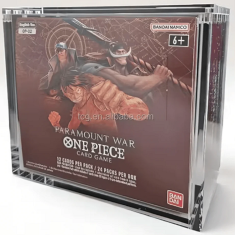 Bandai One Piece: Acrylic Case Display: For Larger Booster Box (OP-02)  (ML)