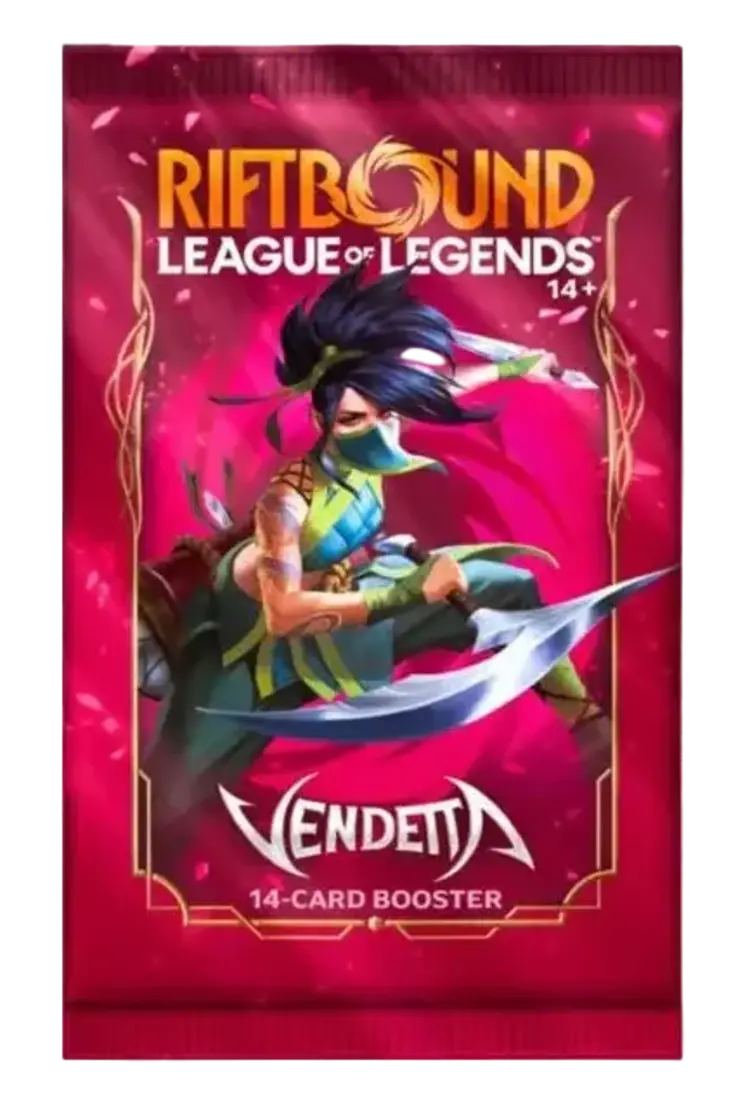 UVS Games Riftbound: League of Legends TCG: Vendetta: Booster Pack (EN) Disponible en magasin seulement