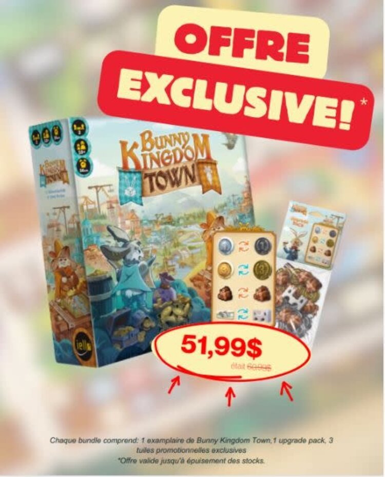 Iello Précommande: Bunny Kingdom: Town: Bundle + Upgrade Pack + Bonus Tuiles (FR)