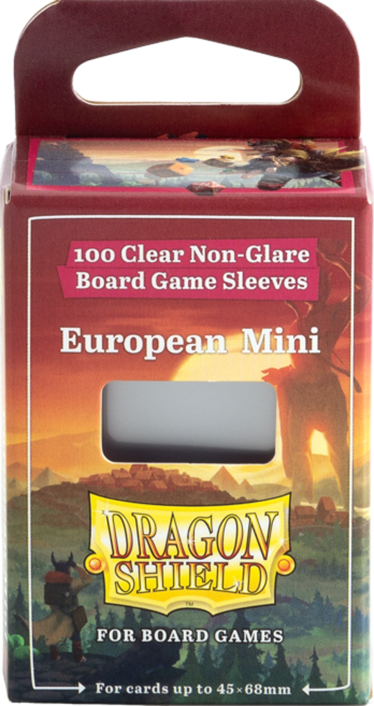 Arcane Tinmen Précommande: AT-60202 Dragon Shield «European Mini» 45x68mm Clear/Non-Glare / 100ct