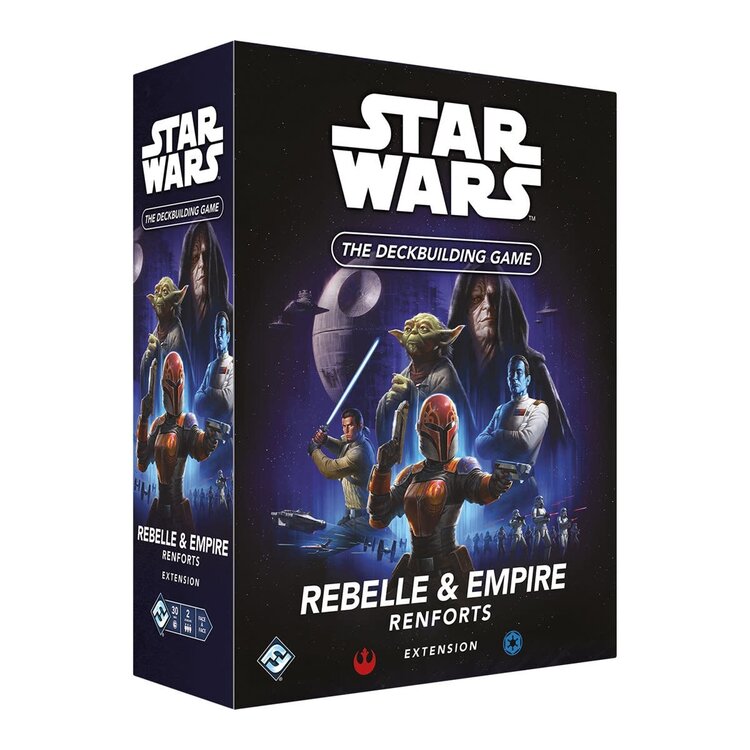 Fantasy Flight Games Précommande: Star Wars: The Deckbuilding Game: Ext. Rebelle & Empire Renforts (FR)