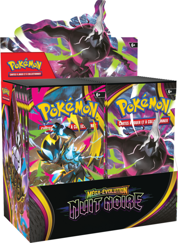 Pokemon Pokemon: ME05 Nuit Noire: Booster (FR) Limite  de 6 par client. Disponible en magasin seulement