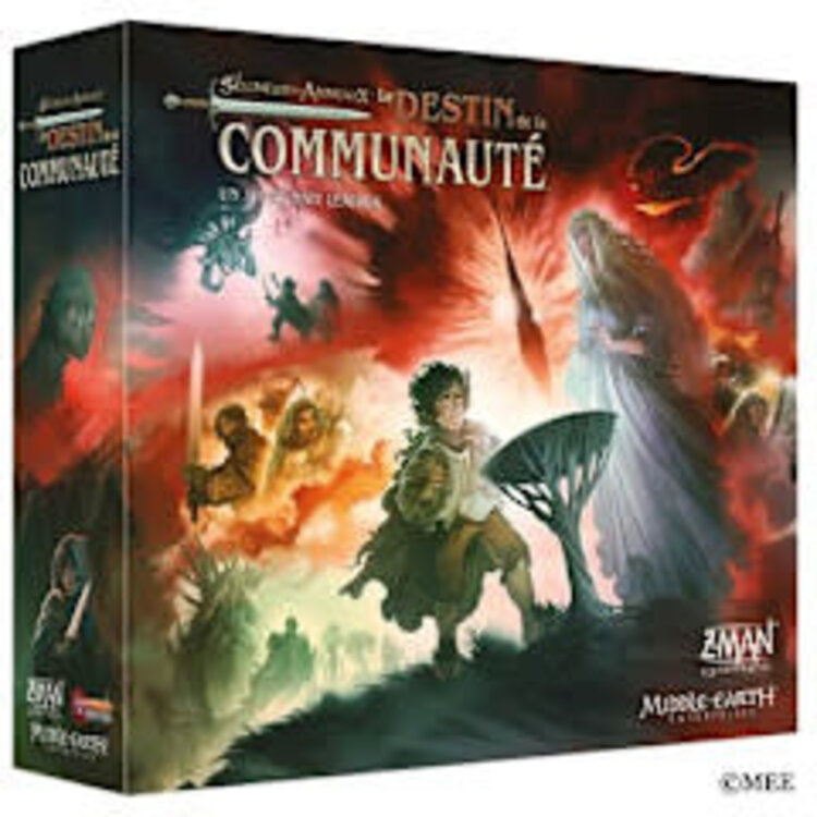 Z-Man Games, Inc. Le Seigneur Des Anneaux: Le Destin De La Communauté (FR): Boite endommagée 10%