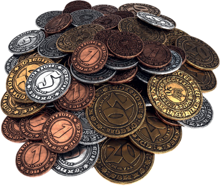Czech Games Edition Précommande: Kingdom Come Deliverance: ext. Metal Coins Set (EN)