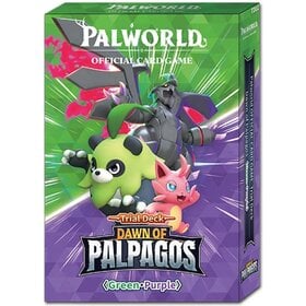Palworld Palworld: TD02 Dawn Of Palpagos: Green/Purple Trial Deck (EN) Disponible en magasin seulement