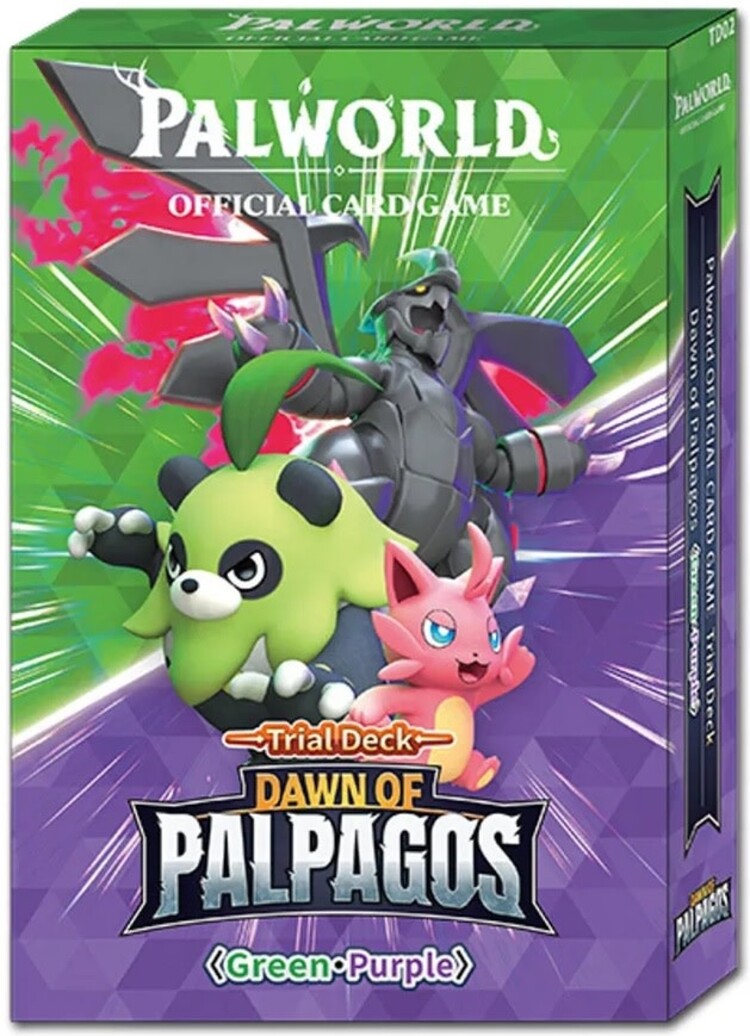Palworld Palworld: TD02 Dawn Of Palpagos: Green/Purple Trial Deck (EN) Disponible en magasin seulement