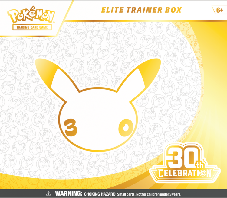 Pokemon Pokemon: 30TH Celebration: Elite Trainer Box (EN) Disponible en magasin seulement