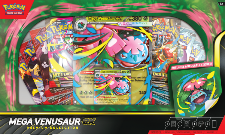 Pokemon Pokemon: Mega Venusaur Ex Premium Collection (EN) disponible seulement en magasin