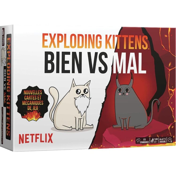 Exploding Kittens Précommande: Exploding Kittens: Bien VS Mal (FR)