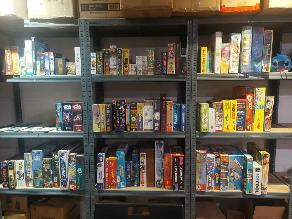 Étagère de jeux de société de démo