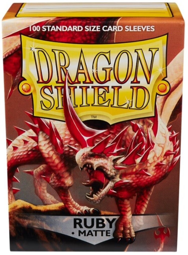 Arcane Tinmen AT-11037 Dragon Shield Matte Ruby / 100ct Sleeves